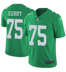 Nike Eagles #75 Vinny Curry Green Youth Stitched NFL Limited Rush Jersey