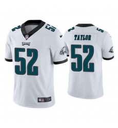 Youth Nike Eagles 52 Davion Taylor White Vapor Limited NFL Stitched Jersey