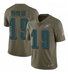 Youth Nike Philadelphia Eagles 19 Golden Tate III Limited Olive 2017 Salute to Service NFL Jersey