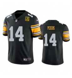 Men Pittsburgh Steelers 14 George Pickens Black 2023 50th Anniversary Vapor Untouchable Limited Jersey