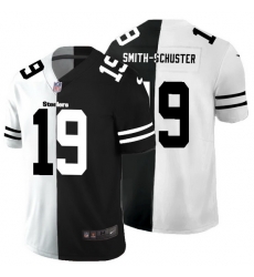 Pittsburgh Steelers 19 JuJu Smith Schuster Men Black V White Peace Split Nike Vapor Untouchable Limited NFL Jersey