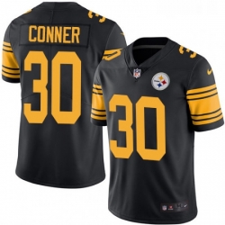 Youth Nike Pittsburgh Steelers 30 James Conner Limited Black Rush Vapor Untouchable NFL Jersey