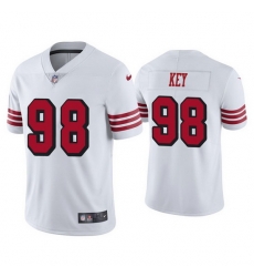 Men San Francisco 49ers 98 Arden Key Color Rush White Vapor Limited Jersey