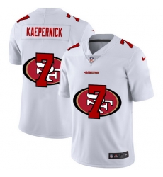 Nike 49ers 7 Colin Kaepernick White Shadow Logo Limited Jersey