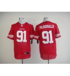 Nike San Francisco 49ers 91 Ray McDonald Red Elite NFL Jersey