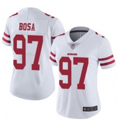 Women's San Francisco 49ers #97 Nick Bosa Limited White Vapor Untouchable Limited Football Jersey