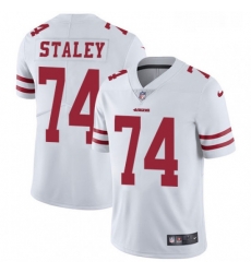 Youth Nike San Francisco 49ers 74 Joe Staley White Vapor Untouchable Limited Player NFL Jersey