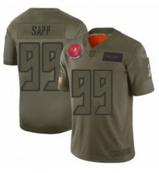 Men Tampa Bay Buccaneers 99 Warren Sapp Limited Camo 2019 Salute to Service Football Jersey