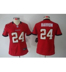 Women Nike Tampa Bay Buccaneers 24# Mark Barron Red[Women Limited Jerseys]