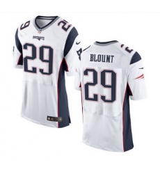 Nike New England Patriots #29 LeGarrette Blount White Men 27s Stitched NFL New Elite Jersey