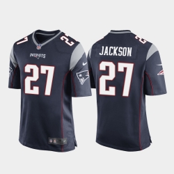 Youth New England Patriots #27 J.C. Jackson Game Jersey Navy