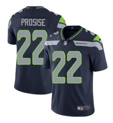 Nike Seahawks #22 C  J  Prosise Steel Blue Team Color Mens Stitched NFL Vapor Untouchable Limited Jersey