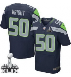 Nike Seattle Seahawks #50 K J Wright Stitched NFL Elite Split J