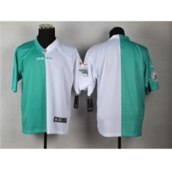 Nike Miami Dolphins blank green white Elite Split NFL Jersey