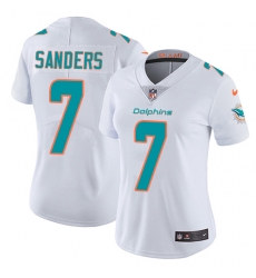 7 Elite Jason Sanders White Nike NFL Road Womens Jersey Miami Dolphins Vapor Untouchable