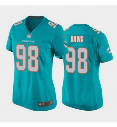 women raekwon davis miami dolphins aqua game jersey 