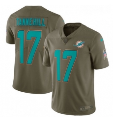 Youth Nike Miami Dolphins 17 Ryan Tannehill Limited Olive 2017 Salute to Service NFL Jersey