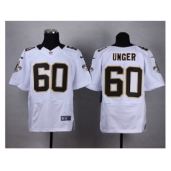 Nike New Orleans Saints 60 Max Unger white Elite NFL Jersey