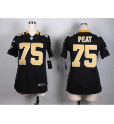 nike women nfl jerseys new orleans saints 75 peat black[nike]