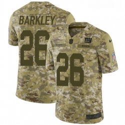 Youth Nike New York Giants 26 Saquon Barkley Limited Camo 2018 Salute to Service NFL Jersey