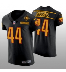 Men Washington Commanders 44 John Riggins 90th Anniversary Black Elite Stitched Jersey