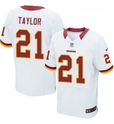 Mens Nike Washington Redskins 21 Sean Taylor Elite White NFL Jersey