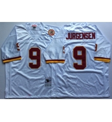 Redskins 9 Sonny Jurgensen White Throwback Jersey