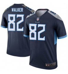 Men Tennessee Titans 82 Delanie Walker Legend Navy Limited Jersey