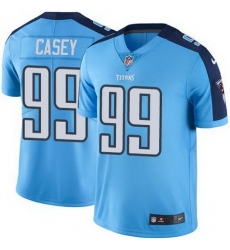 Nike Titans #99 Jurrell Casey Light Blue Mens Stitched NFL Limited Rush Jersey