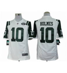 Nike New York Jets 10 Santonio Holmes White Limited NFL Jersey