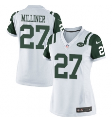 Women's Nike New York Jets #27 Dee Milliner Limited White NFL Jersey