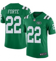 Nike Jets 22 Matt Forte Green Youth Color Rush Limited Jersey