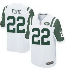 Nike Jets #22 Matt Forte White Youth Stitched NFL Elite Jersey