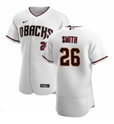 Men Arizona Diamondbacks 26 Pavin Smith Men Nike White Crimson Flex Base Home Team MLB Jersey