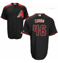 Mens Majestic Arizona Diamondbacks 46 Patrick Corbin Authentic Black Alternate Home Cool Base MLB Jersey