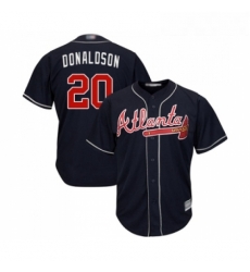 Youth Atlanta Braves 20 Josh Donaldson Replica Blue Alternate Road Cool Base Baseball Jersey 