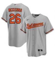 Men Baltimore Orioles 26 Ryan McKenna Grey Cool Base Stitched Jersey