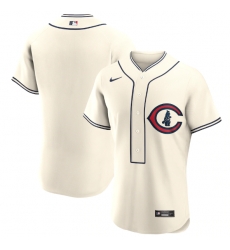 Men Chicago Cubs Blank 2022 Cream Field Of Dreams Stitched Baseball Jersey