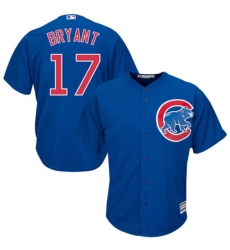 Men Cubs 17 Kris Bryant Royal Cool Base Blue MLB Jersey