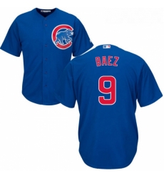 Youth Majestic Chicago Cubs 9 Javier Baez Replica Royal Blue Alternate Cool Base MLB Jersey