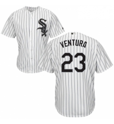 Mens Majestic Chicago White Sox 23 Robin Ventura White Home Flex Base Authentic Collection MLB Jersey