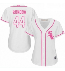 Womens Majestic Chicago White Sox 44 Bruce Rondon Authentic White Fashion Cool Base MLB Jersey 