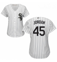 Womens Majestic Chicago White Sox 45 Michael Jordan Replica White Home Cool Base MLB Jersey