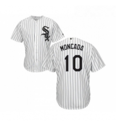 Youth Majestic Chicago White Sox 10 Yoan Moncada Replica White Home Cool Base MLB Jerseys 