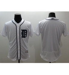 MLB Tigers Blank White Blank Cool Base Men Jersey