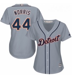 Womens Majestic Detroit Tigers 44 Daniel Norris Authentic Grey Road Cool Base MLB Jersey