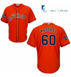 Youth Majestic Houston Astros 60 Dallas Keuchel Authentic Orange Alternate 2017 World Series Champions Cool Base MLB Jersey