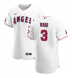 Men Los Angeles Angels 3 Taylor Ward Men Nike White Home 2020 Flex Base Player MLB Jersey