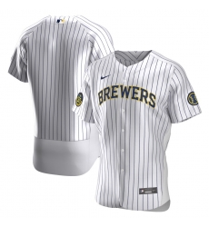 Brewers Blank White Nike 2020 Flexbase Jersey