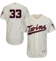 Mens Majestic Minnesota Twins 33 Justin Morneau Authentic Cream Alternate Flex Base Authentic Collection MLB Jersey